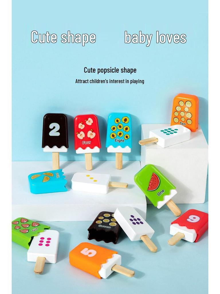 Маленькое хорошее яйцо эскимо математическая головоломка - Красочная развивающая деревянная игрушка для веселья родителей и детей