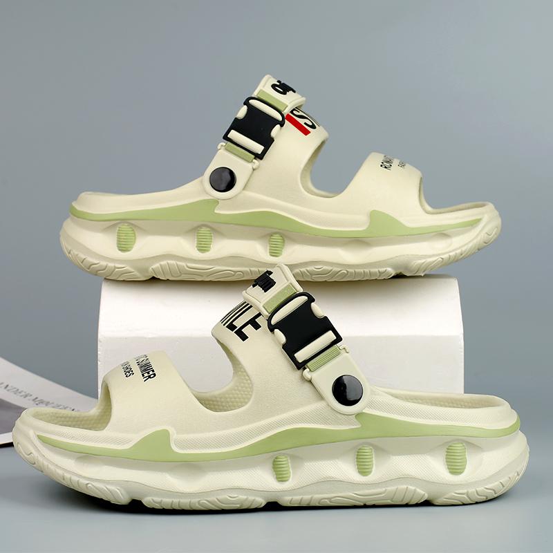 2025 Новые мужские уличные сандалии тапочки пляжные удобные толстые подошвы сабо мужская повседневная обувь садовая обувь мужские и женские пляжные сандалии