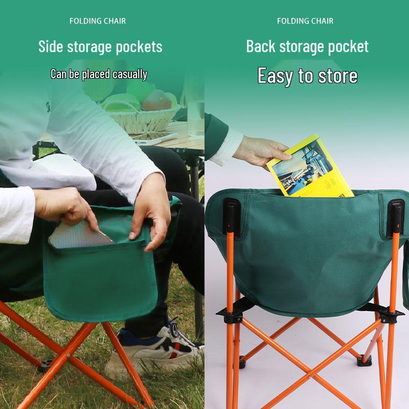 Портативный складной походный стул и рыболовный табурет