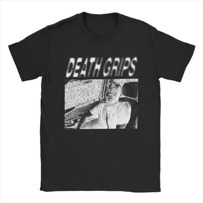 Мужская футболка Death Grips, хлопковые топы, хипстерская футболка с коротким рукавом и круглым вырезом, футболки с принтом