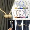 Magnetic Pearl Ball Curtain Tiebacks Curtain Buckles Backs Holdbacks Buckle Clips Curtain Rods Home Decorative Accessories