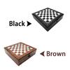 4-IN-1 Chess Set Kids Adults Chess Board Game for Playing Chess Cards Dices Dotted Tiles