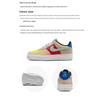 Nike Детские кроссовки Air Force 1 Low GS разноцветные на липучке белые FN7818-100