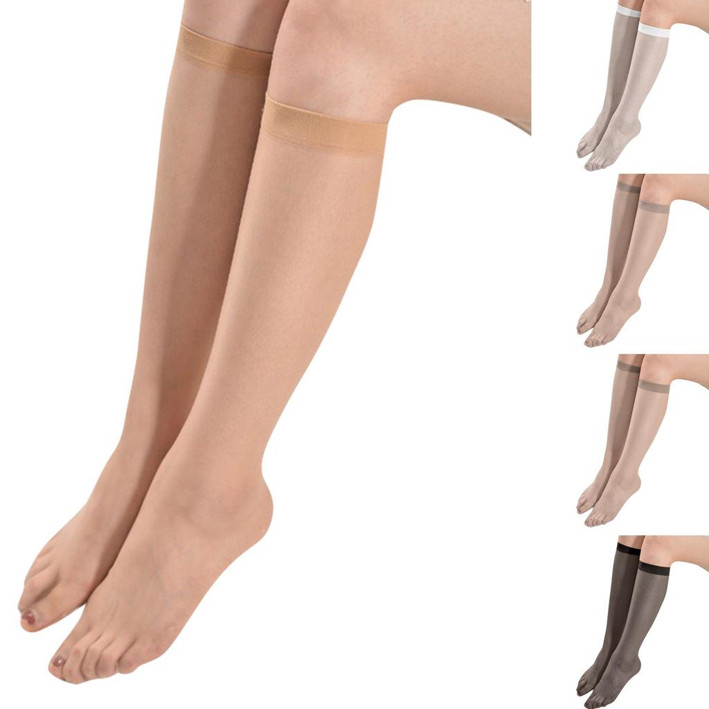 Women's Mid-calf Socks Calf Socks Stockings Summer Ultra-thin Transparent Half Stockings