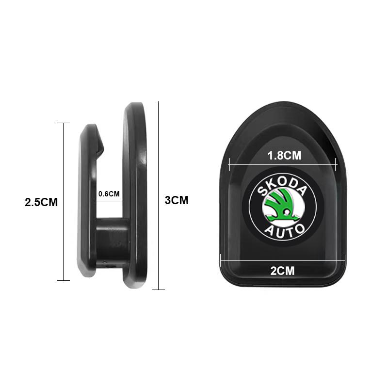 1/2/4 шт. Мини-крючки для автомобиля, крючки для хранения USB-кабеля, наушников, ключей, автомобильные аксессуары для Skoda Octavia Enyaq Rapid Karoq Derivati Fabia Kodiaq Kamiq Superb