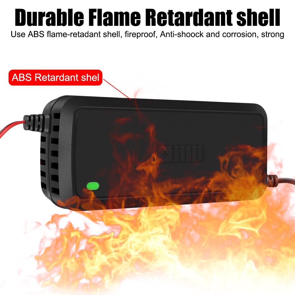 3-х ступенчатая свинцово-кислотная AGM GEL зарядка аккумуляторов полностью автоматическая автомобильная зарядка аккумуляторов 12 В 5 А интеллектуальная быстрая зарядка