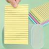 4 Pieces Total 800 Pages Sticky Notes Set, 1 Piece 200 Pages, Portable Lined Self-adhesive Memo Pads for Note-taking, Office, Home