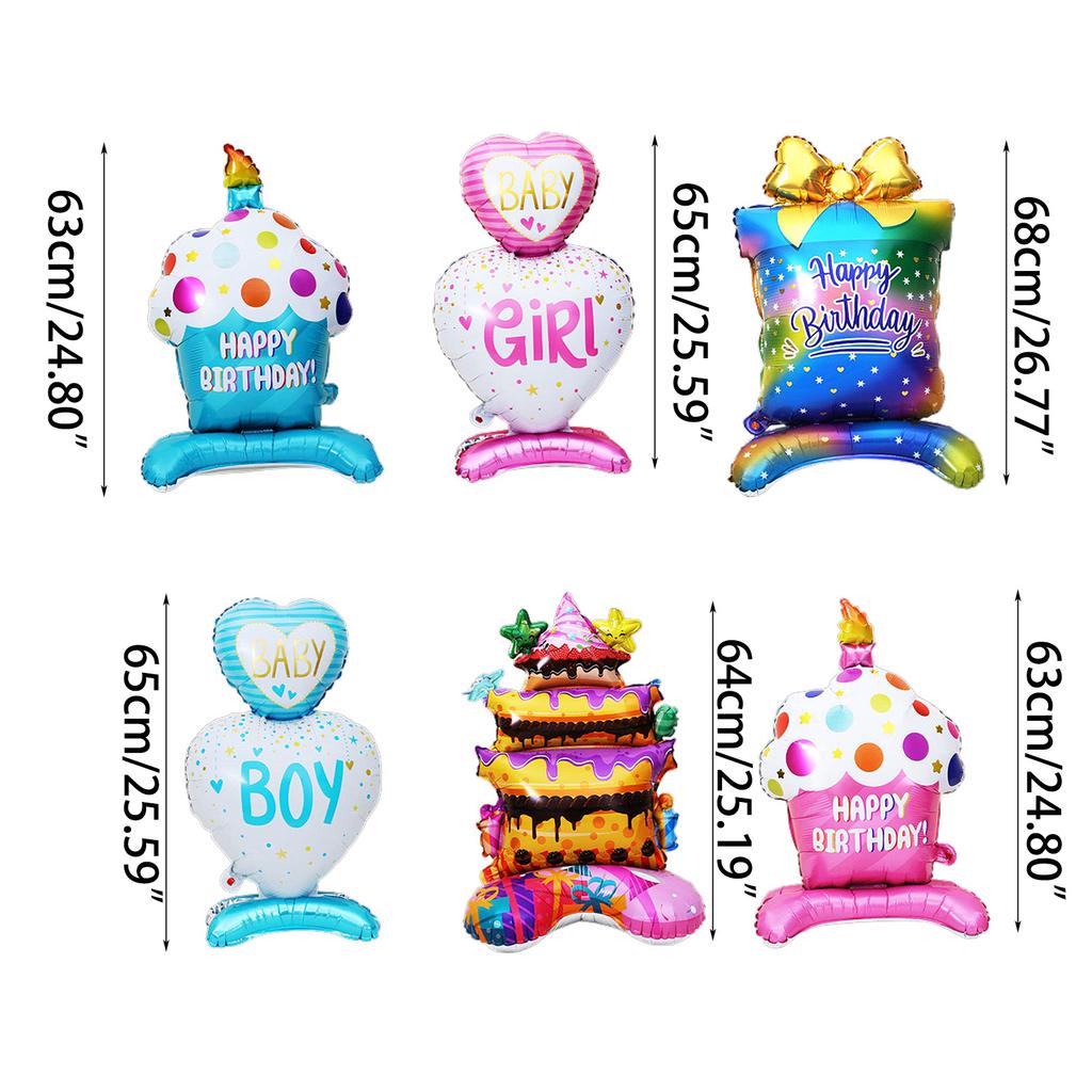 С Днем Рождения Алюминиевый Фольгированный Шар Подставка Чашка Кекс Алюминиевый Фольгированный Шар Для Дня Рождения Детского Праздника Юбилея