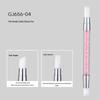 Multifunctional Nail Art Tool: Double-Ended Silicone Pen for Carving, Mixing, Applying Magic Mirror Powder