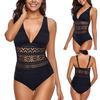 Women Push Up Bandage Padded One Piece Bathing Suit Bikini Set Swimwear Swimsuit