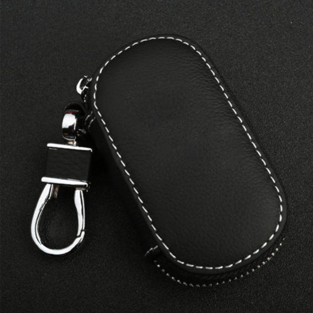 Waterproof Coin Purse Solid Zipper Car Key Bag Leather Case Key Cover