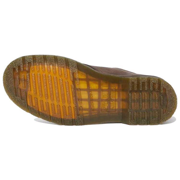 Dr. Martens 1461 Crazy Horse Leather Flat Low-Top Casual Shoes Unisex Sneaker Brown Yellow 11838201