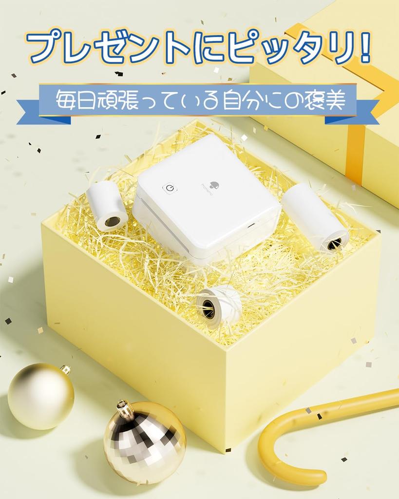 Мини-принтер Phomemo M02 Pro 300DPI, мобильный принтер, термопринтер с 3 рулонами наклеек, совместимый со смартфоном, портативный ноутбук для печати фотографий