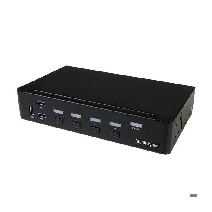 Commutateur KVM USB HDMI À 4 Ports - STARTECH - Commutateur Écran Clavier Souris HDMI Avec Hub USB 3.0 Intégré