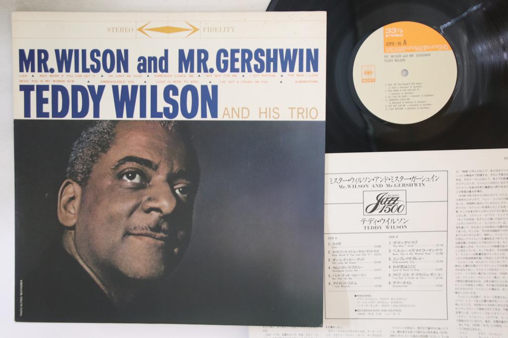 LP Record TEDDY WILSON - Mr. Wilson And Mr. Gershwin SOPU95 CBS SONY 1974 Japan Jazz Used