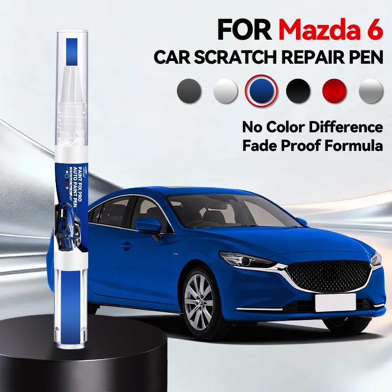 Для Mazda 6 2002-2025 GG GH GJ GL Ремонтный маркер для краски Подкраска Удаление царапин Сделай сам Автоаксессуары Черный Белый Красный Синий Коричневый Серый