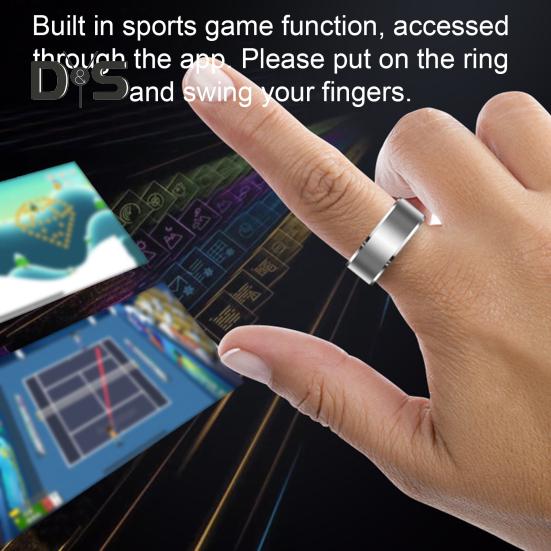 Смарт-кольцо высокой точности IP68 водонепроницаемое фитнес-кольцо для здоровья с монитором сердечного ритма и артериального давления для мужчин и женщин