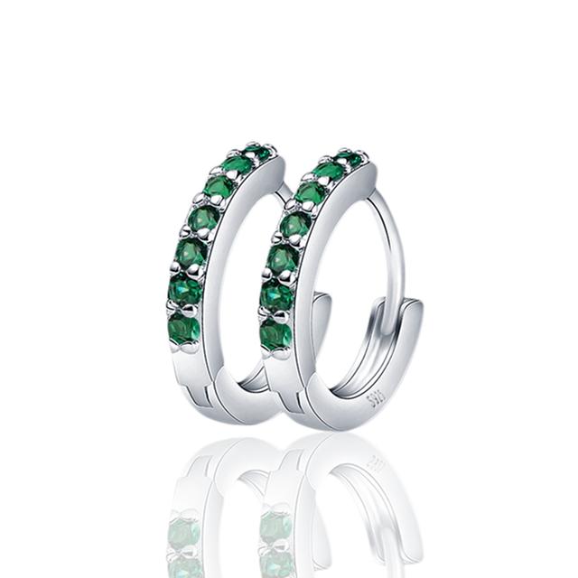 Гламурные двойные серьги-кольца из серебра 925 пробы для оригинальных гламурных ювелирных изделий своими руками