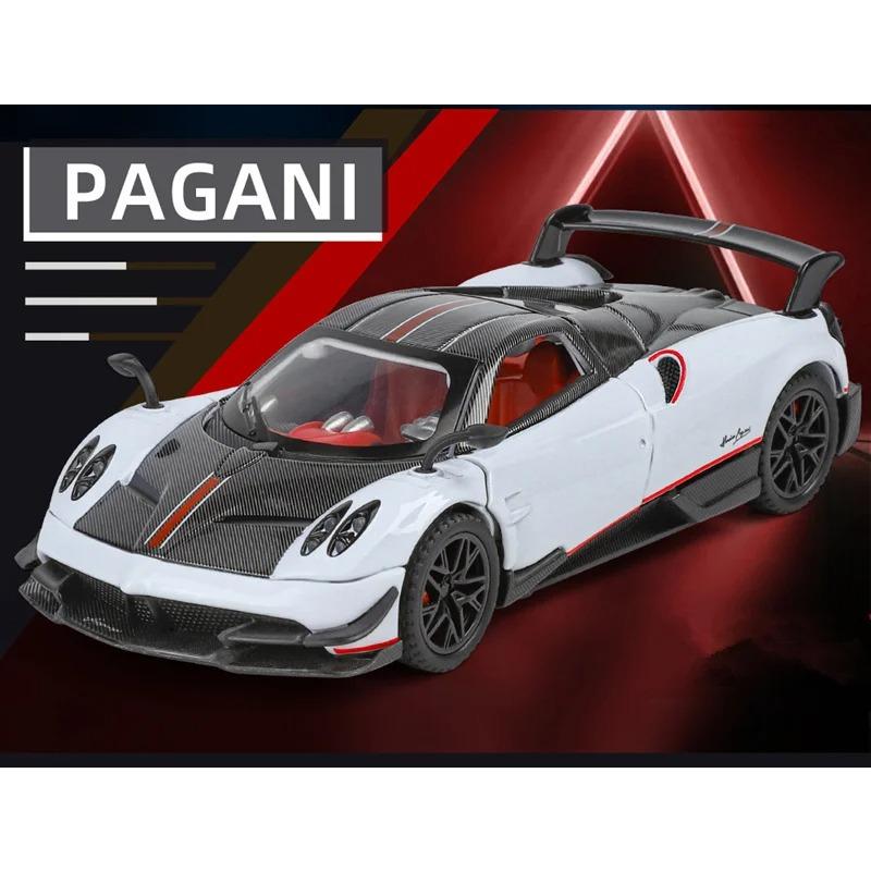 1/32 Pagani Huayra BC Alloy Sports Model Diecast Metal Racing Car Vehicles Model Simulation Sound Light Collection Kids Toy Gift