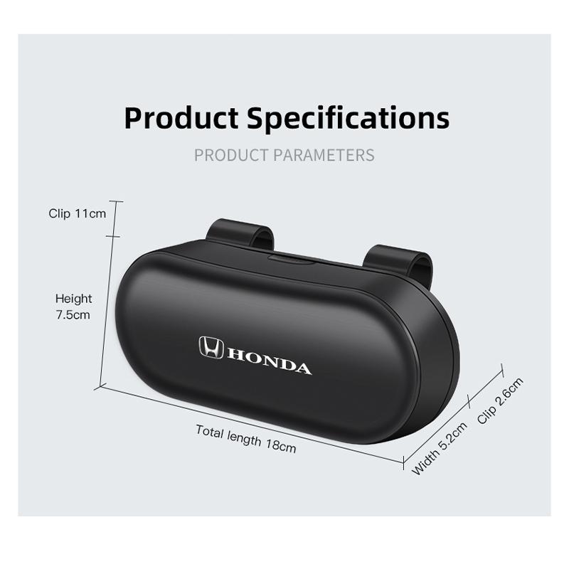 gjdf7 Car Sunglasses Box Interior Accessories For Honda Civic FIT CRV HRV Stepwgn Prelude Insight Odyssey Vezel CRZ 5th City CRX Pilot