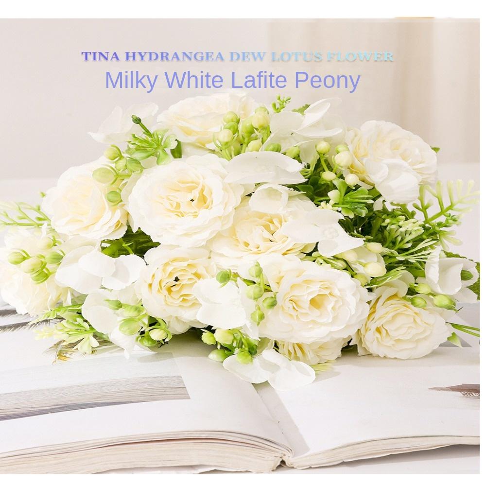 Lafite Пионовидная Гортензия Имитация Цветка Искусственные Шелковые Цветы Искусственные Цветы Свадебный Букет