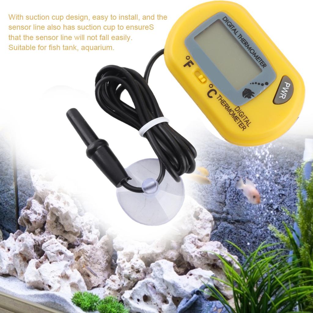 Digital LCD Sensor Aquarium Water Thermometer Controller Wired Fish Accessories