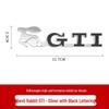 Compatible with Volkswagen GTI Golf 6/7 Evil Rabbit 3D Metal Car Sticker Logo