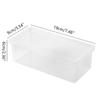 1pc Extra Large Capacity Plastic Pencil Box Stackable Translucent Clear Pencil Box Office Supplies Storage Organizer Box