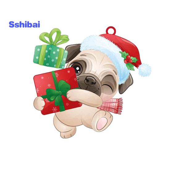 Рождественский кулон многоразовый изысканный креативный мопс в форме рождественской елки кулон для домашнего праздничного украшения