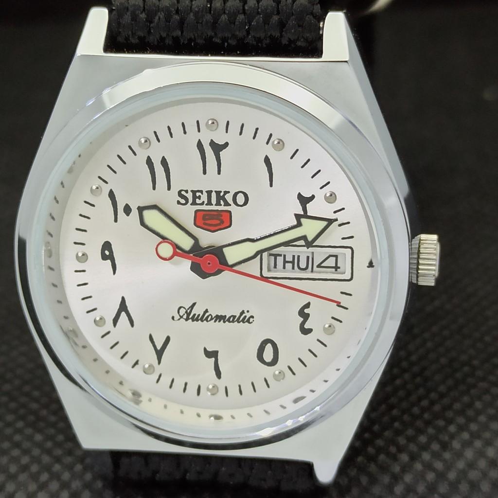 ВОССТАНОВЛЕННЫЕ ВИНТАЖНЫЕ SEIKO 5 AUTO 6309A ЯПОНИЯ МУЖСКИЕ АРАБСКИЕ ЧАСЫ 533d-a280150-9