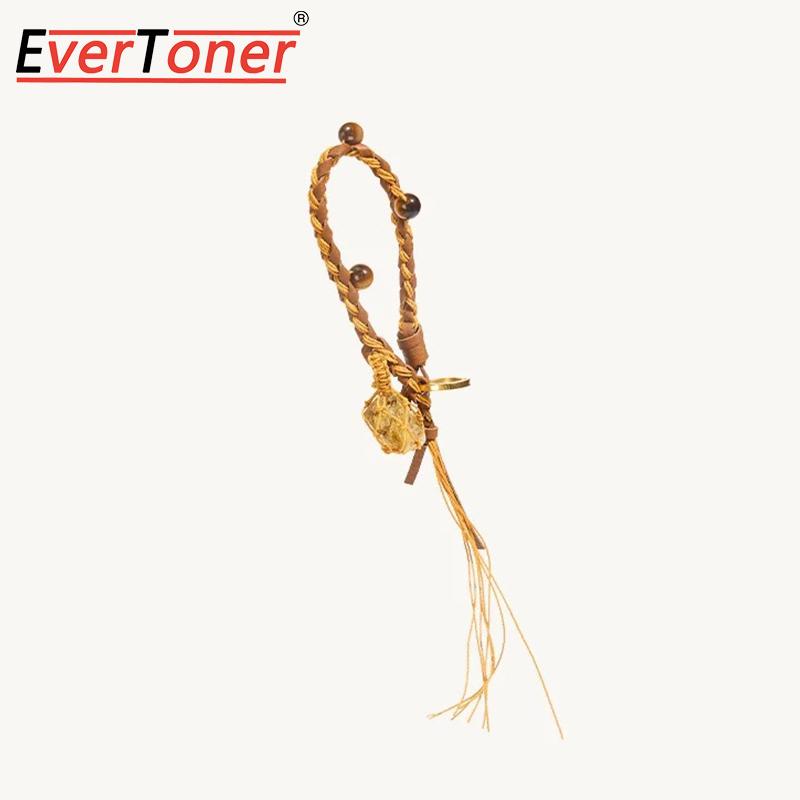 Плетеная веревочная брелок-брелок EverToner для женщин Кожаный Songmont гора с кристаллами камня Мацую Кошелек Ключи Рюкзак Подвеска