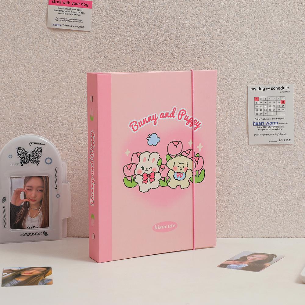 Cute A5 Butterfly Kpop Photocard Holder DIY Binder Photocards Idol Photo Album Photo Collect Book Photocard Binder Scrapbook