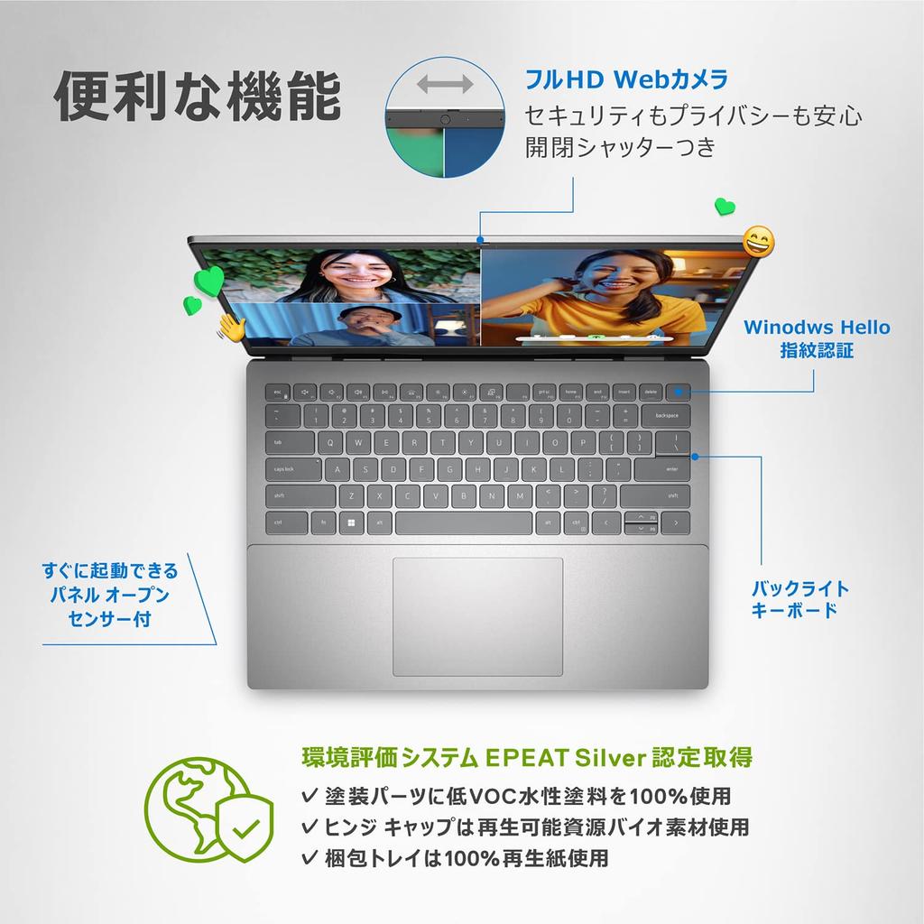 Dell Inspiron 14 5420 Laptop Platinum Silver 12th Gen Core 16GB 1TB MI574A-CHL (Intel i7-1255U, RAM, SSD, 14-inch FHD+ Display)