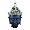 Черный и Золотой Голова Будды Лицо Статуэтки Идолы Гаутам Будд Ки Мурти Статуи для Сада Домашнего Декора (Статуэтка головы Будды в МУКУТЕ)