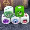 Resin Monster Dice Set Hand Painted Tabletop RPG Dice for DND Pathfinder Halloween Game Master Gift Creepy Role Playing Props