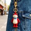1/2Pcs Frog Keychain Decor Cartoon Backpack Purse Charm Realistic Frog Texture Keychain Portable Mini Keychain with Lobster Clasp