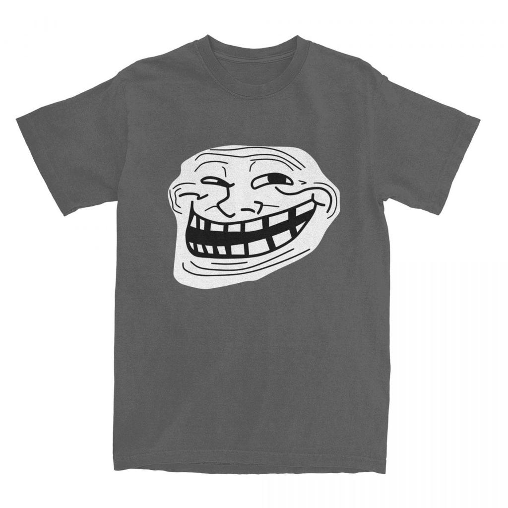 Футболка Rage Comic Trollface, смешные аниме хип-хоп футболки, короткий рукав, классные топы, летние, чистый хлопок, круглый вырез, 6XL одежда