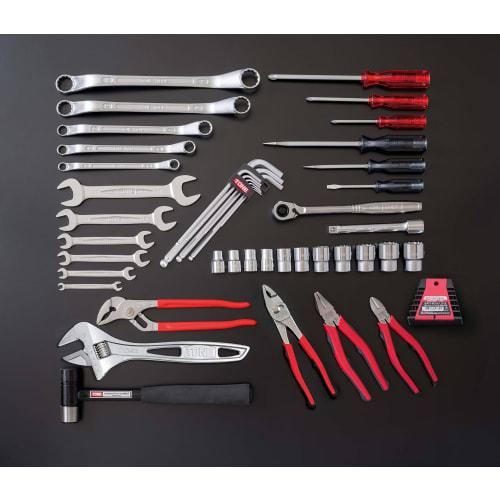 TONE 700S Tool Set, 12.7mm (1/2") Drive, Red, 46 Pieces