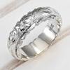 Suspension Engraved Rose Flower Ring, European and American Wedding Anniversary Gift Strip Ring Lady