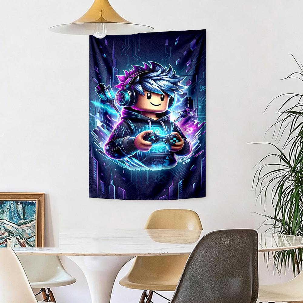 Roblox Wall Decor Tapestry Art For Pet Memorial Birthdaywedding Party Backdrop Family Gift