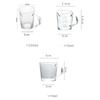 70/150ml Espresso Clear Glass Cup Double Mouth Scale Measuring Cup Milk Latte Jug Coffee Mug Heat Resistant Glass Cup Drinkware
