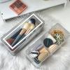 Sundries Storage Container Makeup Brush Storage Box Desktop Storage Tool Flip Cover Desktop Dustproof Storage Box Can Be Stacked