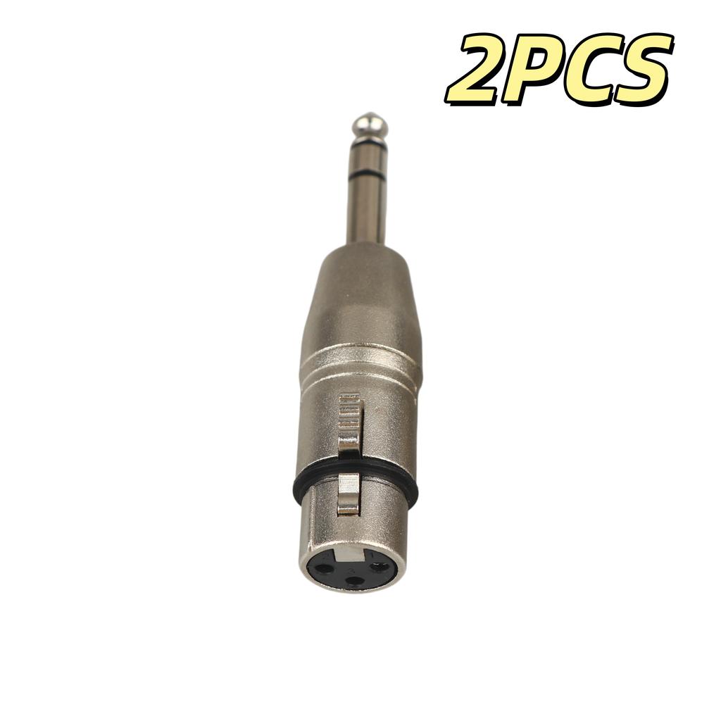 1/2 шт. 6,5 мм Стерео 1/4" TRS Папа на XLR 3-контактный Мама и Папа Стерео Сбалансированные Аудио Разъемы 1/4 дюйма TRS на XLR Адаптер Комплект