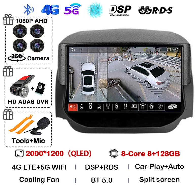 Android 14 Carplay Auto для Ford EcoSport Eco Sport 2014 2015 2016 2017 2018 Автомобильный радиоприемник GPS 4G+WIFI Мультимедийный стереоплеер QLED