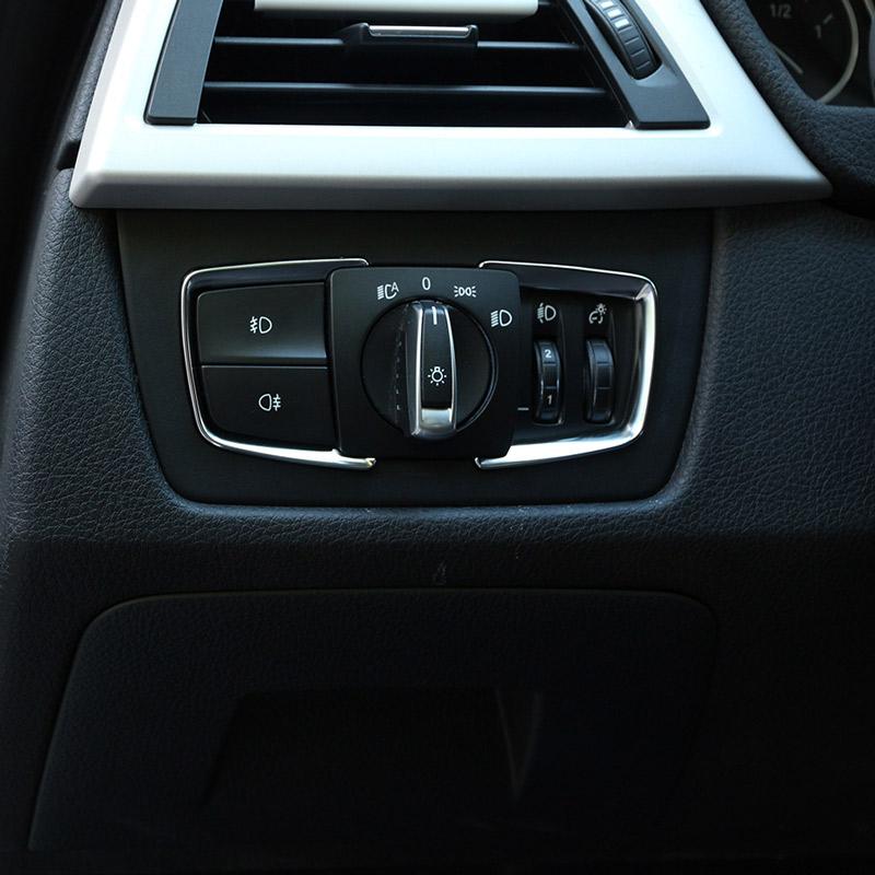 Автомобильный Стайлинг, переключатель фар, декоративная рамка с блестками, накладка, подходит для BMW 1/2/3/4 серии F30 F34 F22 F32 f20 F21 X5 F15 X6