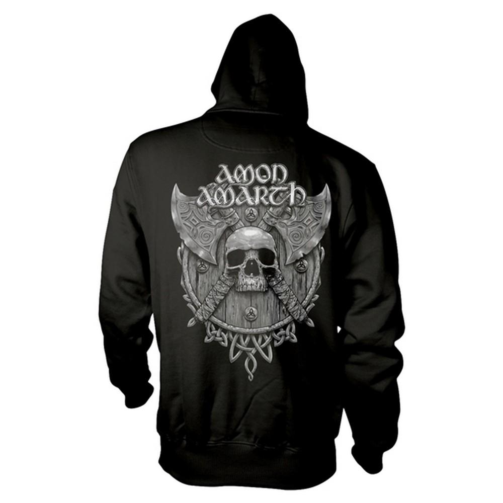 Унисекс Толстовка с капюшоном и черепом Amon Amarth для взрослых