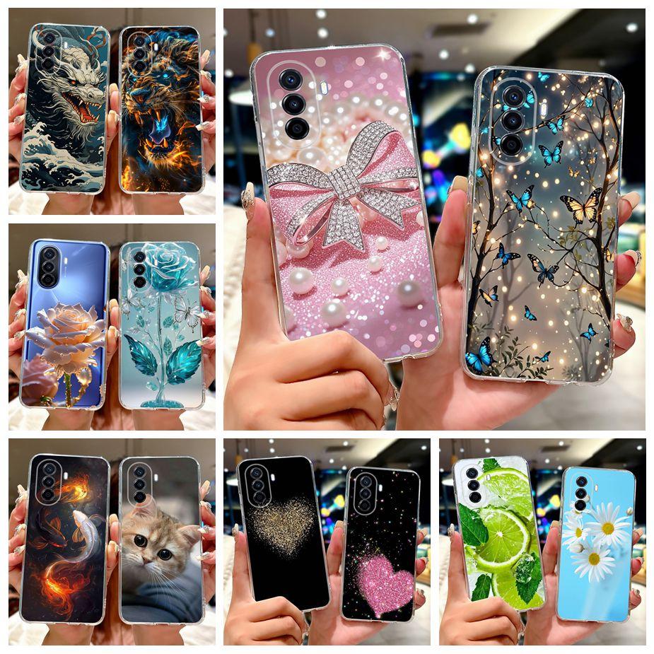 Чехол для Huawei Nova Y70 Plus NovaY70 MGA-LX9 MGA-LX3 Новый Роскошный Расписной Чехол Мягкий Силиконовый Чехол для Huawei Nova Y70 Plus