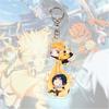 Anime Naruto Acrylic Keychain Accessaries Uzumaki Naruto Cartoon Keyring