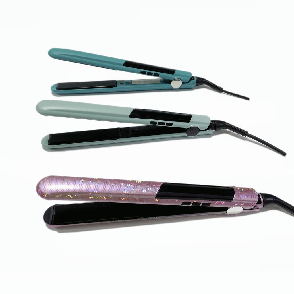 Big Stock Dual Voltage Worldwide Use 11 Temperatures Titanium Hair Straightener with US Plug for E-commerce Customers
