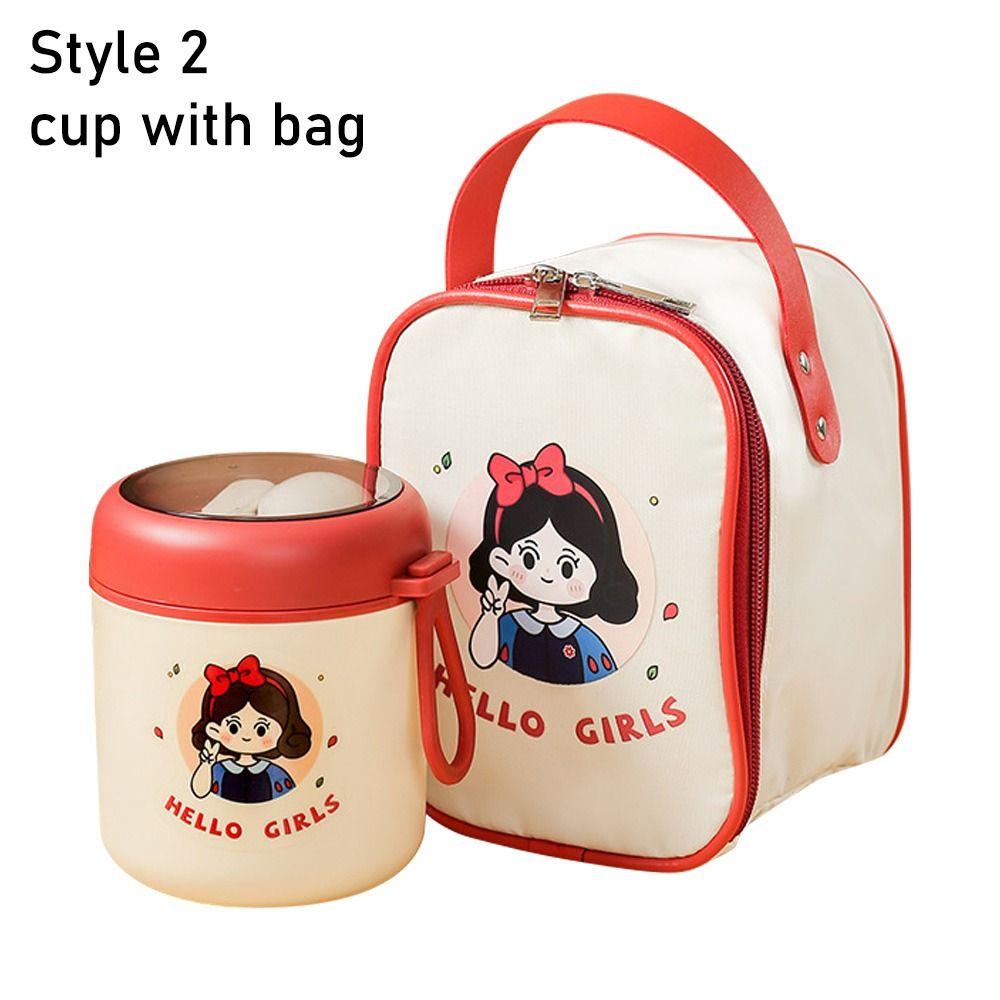 1 шт. с крышкой Вакуумная термоизолированная банка для супа Чашка для каши Ланч-бокс для завтрака Прочная термоизолированная чашка для завтрака